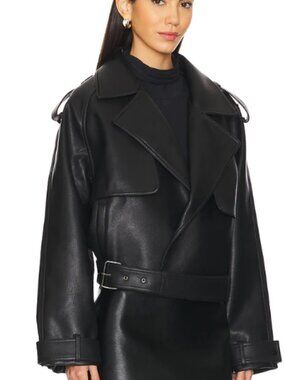 NWT Black Leather The Madden Jacket by Nakedvice